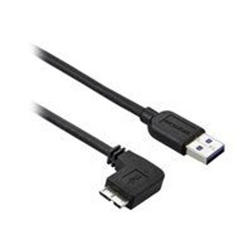 StarTech.com Cble Micro USB 3.0 slim - Cordon USB-A vers Micro-B  angle gauche de 2 m