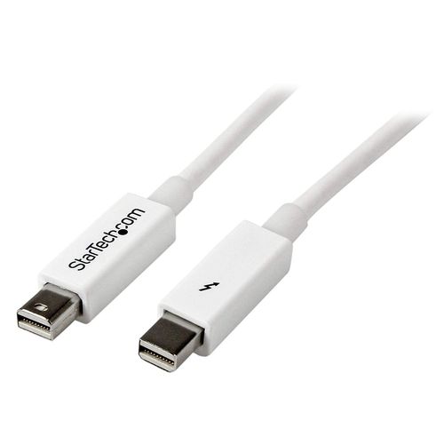 StarTech.com Cble Thunderbolt 3 m M/M Blanc - Cordon Thunderbolt pour Apple Mac, MacBook Pro etc