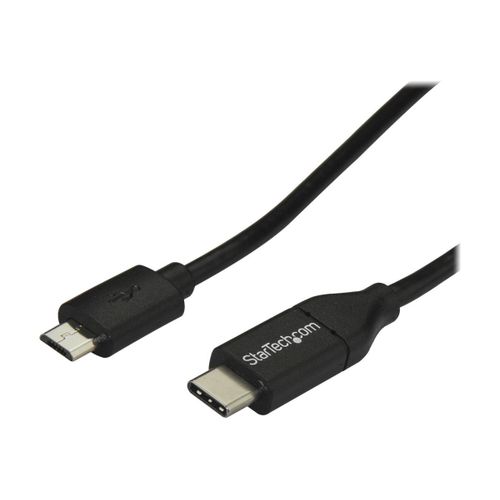 StarTech.com Cble USB-C vers Micro USB de 2 m - Cordon USB Type-C vers Micro-B