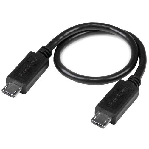 StarTech.com Cble USB OTG Micro USB vers Micro USB de 20 cm - Adaptateur USB On-The-Go