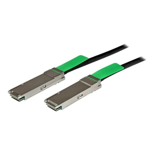 StarTech.com Cble rseau passif QSFP+ 40 Gigabit Ethernet  connexion directe twinax en cuivre de 2m - Cordon QSFP+ Infiniband 56Gb/s