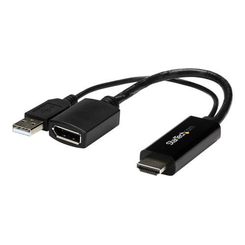 StarTech.com Adaptateur HDMI vers DisplayPort 4K aliment par USB - Cble adaptateur