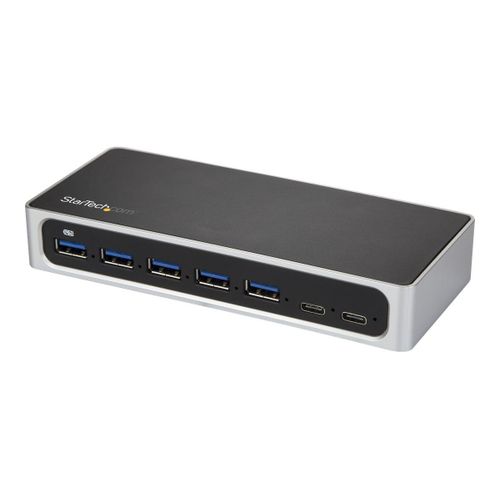 StarTech.com Hub USB-C  7 ports avec alimentation externe - Concentrateur USB Type-C vers 5x USB A et 2x USB-C