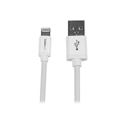 Startech.Com Cble Apple Lightning Vers Usb Pour Iphone, Ipod, Ipad 2 M Blanc - Cble Iphone 5 - Chargeur Synchronisation Lightning - 2m - Cble Lightning - Lightning Mle Pour Usb Mle - 2 M -...