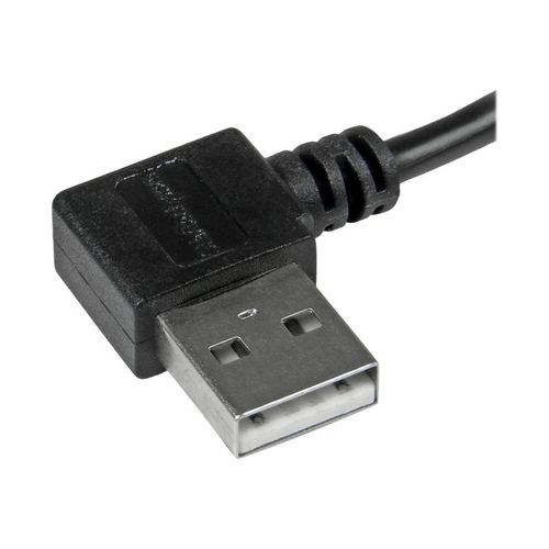 StarTech.com Cble USB A vers Micro B de 2 m avec connecteurs couds  angle droit - Cordon Micro USB