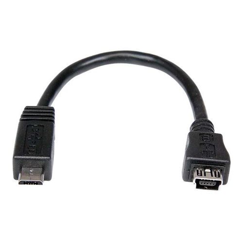 StarTech.com 6in Micro USB to Mini USB Adapter Cable M/F - Adaptateur USB