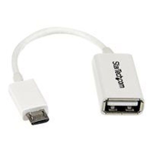 StarTech.com Cble adaptateur Micro USB vers USB Host OTG de 12cm - Adaptateur USB On-The-Go