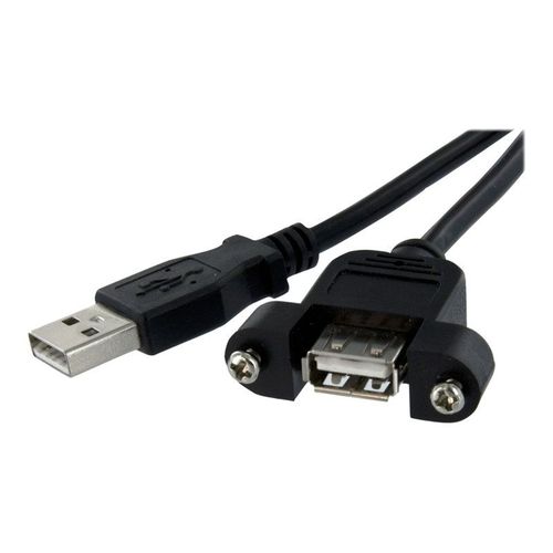 StarTech.com Cble USB Montage sur Panneau A Femelle vers A Mle - Extension Panneau Montage USB F/M