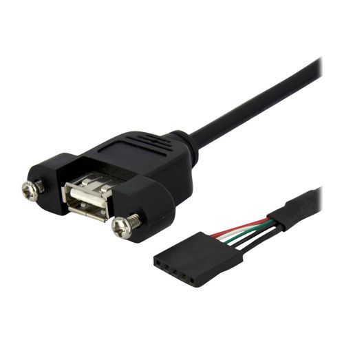 StarTech.com Cble adaptateur USB 2.0 IDC 5 broches vers USB A interne - Montable sur botier