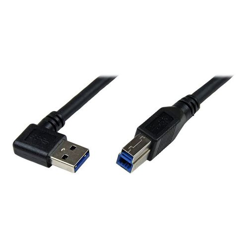 StarTech.com Cble USB 3.0 SuperSpeed A vers B coud  angle droit de 90 1 m - Cble USB 3.0 AB