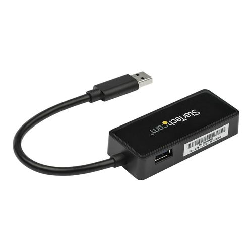 StarTech.com Adaptateur rseau USB 3.0 vers Gigabit Ethernet avec port USB intgr - Carte rseau GbE USB vers RJ45