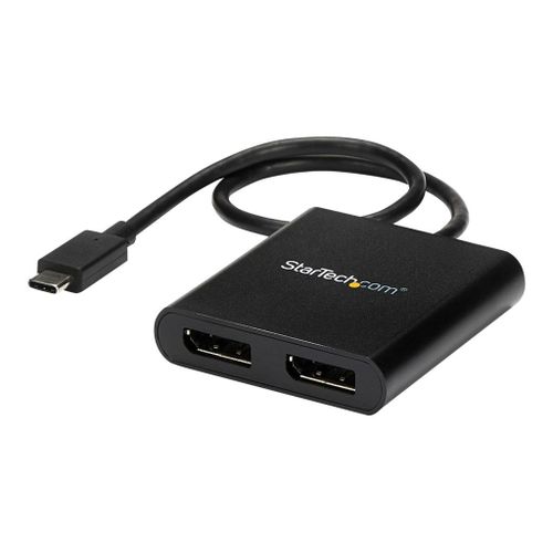 StarTech.com Hub MST USB Type-C vers 2x DisplayPort - Splitter / Rpartiteur Multi Stream Transport USB-C vers 2 ports DP (MSTCDP122DP)
