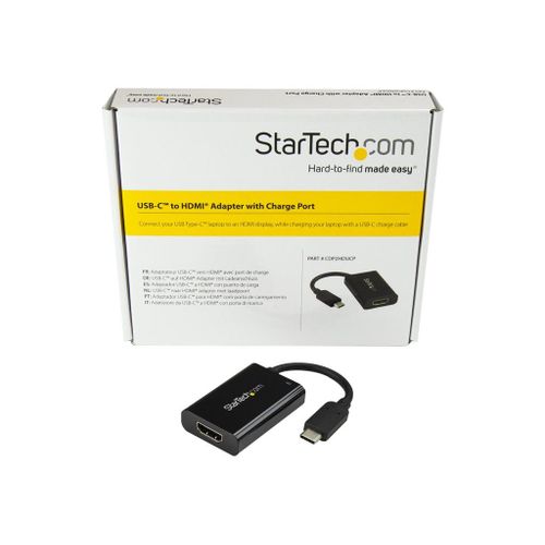 StarTech.com Adaptateur vido USB-C vers HDMI avec USB Power Delivery - Adaptateur vido