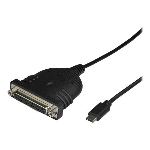 StarTech.com Cble adaptateur de 1,8 m USB-C vers parallle DB25 pour imprimante - 1x USB-C mle  1x DB25 femelle