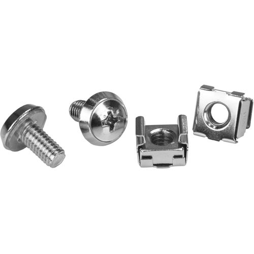 StarTech.com Vis M6 et crous cages M6 pour rack serveur - Vis M6 12 mm de montage pour armoire