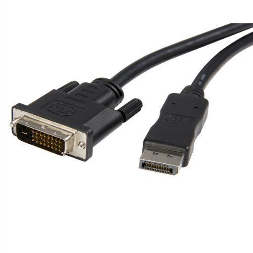 StarTech DP2DVIMM6 Cble Adapteur DisplayPort® vers DVI de 1.8 m Convertisseur DP 1x DisplayPort Mle 1x DVI-D Mle 1920x1200