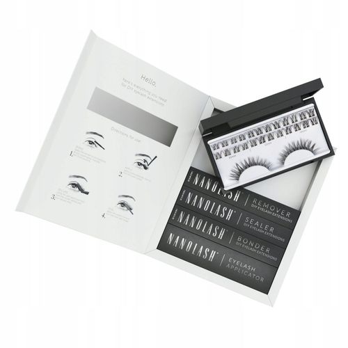 Starter Kit Pour Extensions De Cils En Grappe  Appliquer Soi-Mme  La Maison Nanolash Charm