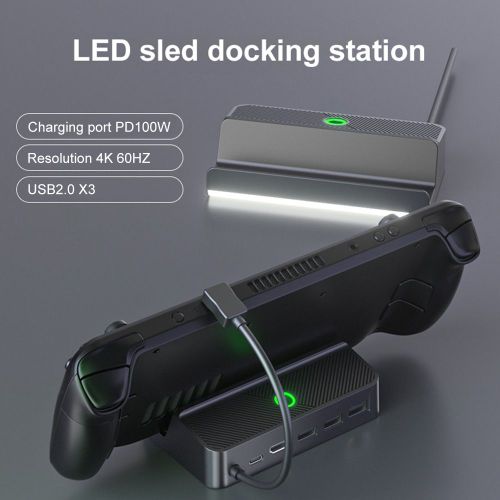Station D'accueil Pour Console De Jeux Vido, Support Hub, Usb 2.0, Projection De Type C, Accessoires Pour Console Steam Deck