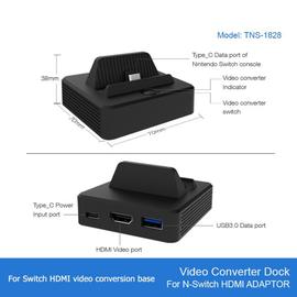 Station d'accueil pour Nintendo Switch TNS-1828 Station de charge Portable  compatible HDMI adaptateur TV avec USB C alimentation remplaçable