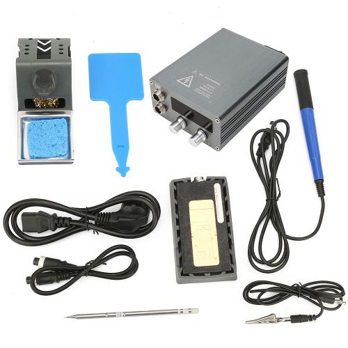 Station De Soudage Numerique A Double Fer A Souder, Outil De Reparation De Circuits Imprimes Cms A Temperature Reglable (Royaume-Uni 110 V - 230 V)