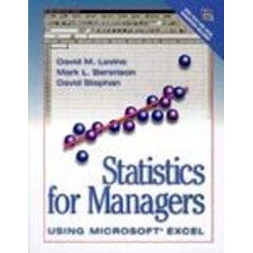 Statistics For Managers Using Microsoft Excel   de Davidyes Stephan  Format Broch 