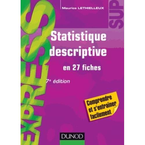 Statistique Descriptive   de Lethielleux Maurice  Format Broch 