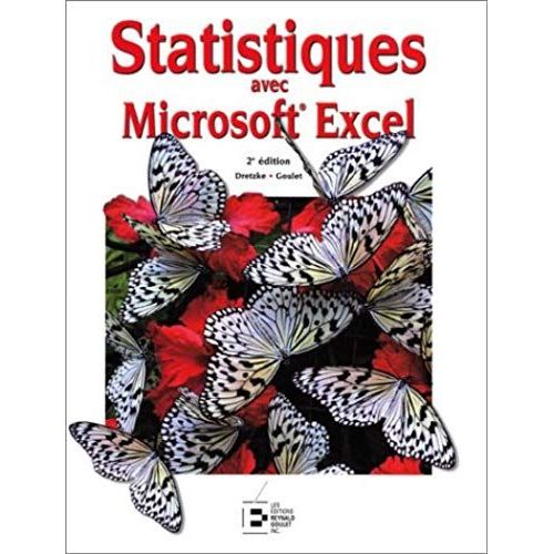 Statistiques Avec Microsoft Excel   de Goulet  Format Broch 