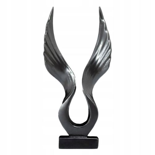 Statue D'aigle/Ange De Style Nordique, Figurine  Ailes Noires, 10,5 X 3 X 15 Cm, 7 X 3 X 15 Cm