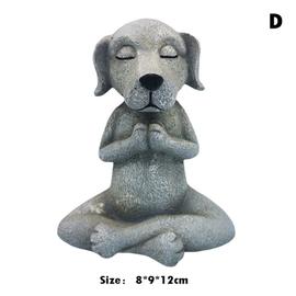 Acheter Statue bouddha Yoga chat Sculpture Figurine ornement  caractéristique décor de jardin
