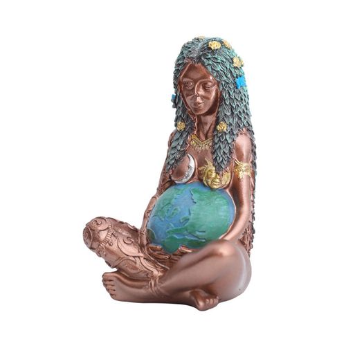 Statue De La Deesse Mere De La Terre Statue De La Deesse Mere De La Terre Gaia Statue En Resine Peinte A La Main Artisanat Cadeau De Fete Des Meres L
