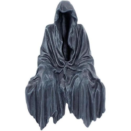 Statue De La Faucheuse Assise En Rsine, Sculpture Gothique Dcorative, Statue Assise