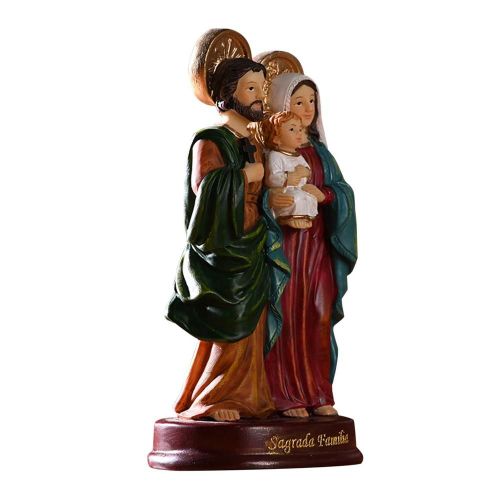 Statue de la sainte famille catholique 14CM, Figurine religieuse de