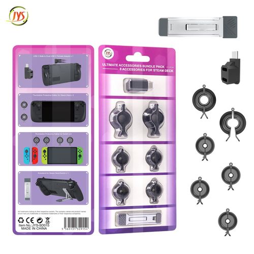 Steam Deck Joystick Protection Kit Avec Support Arrire Compatible Avec Switch/Oled Host Jys-Sd015[1pcs]