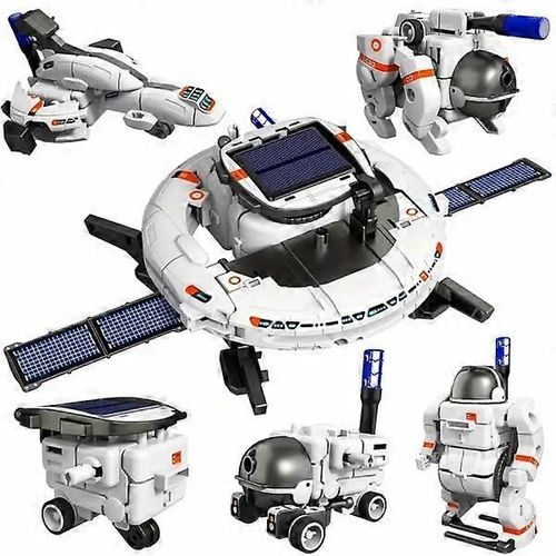 STEM-projekt fr barn fr pojkar, Solar Robot Space Leksaker Presenter fr tonrspojkar Flickor, 120st Byggexperiment Robotar
