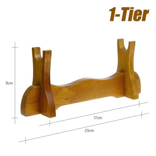 Stents Niveaux Samoura Bois Massif Katana Support Japonais Universel Support Affichage Ofverwatch Cosplay pe - Type 1 Tier