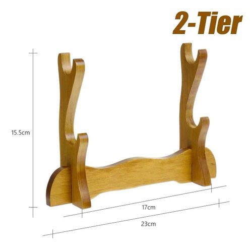 Stents Niveaux Samoura Bois Massif Katana Support Japonais Universel Support Affichage Ofverwatch Cosplay pe - Type 2 Tier