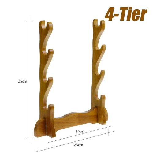 Stents Niveaux Samoura Bois Massif Katana Support Japonais Universel Support Affichage Ofverwatch Cosplay pe - Type 4 Tier