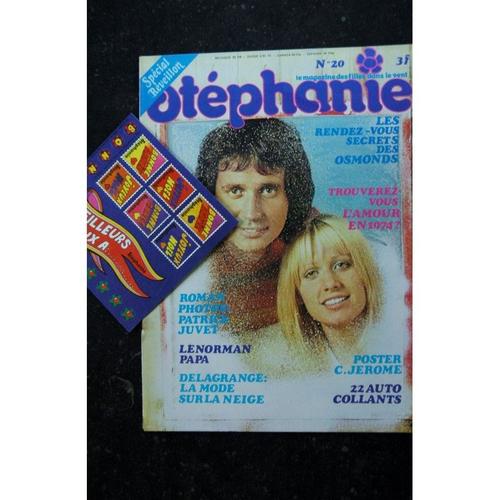 Stephanie 1973 12 - 20 Cover Stone & Charden Patrick Juvet Lenorman Osmonds + Poster C. Jerome