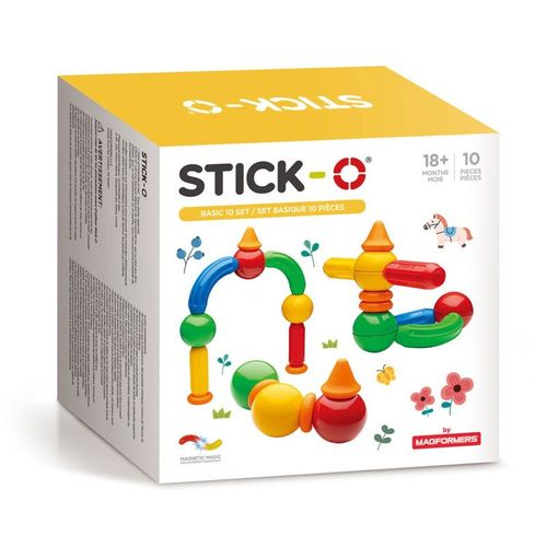 Stick-O Jeu De Construction Magntique Pour Enfants Partir De 1 5 Ans Jouets De Construction Cratifs Jouets ducatifs Avec Aimants Pour Filles Et Garons Jouets Montessori 10 Pi Ces