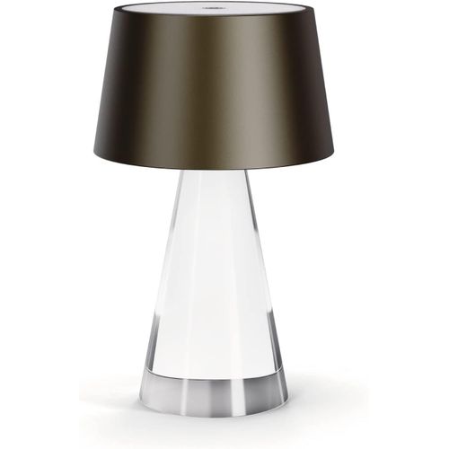 Stilosa Mood - Lampe De Table Sans Fil - Lampe Bureau Led Rechargeable - Lampe  Poser Tactile - Connecteur Usb-C - Lampes Rechargeables Design Intrieures Et Extrieur - Tropical Noir