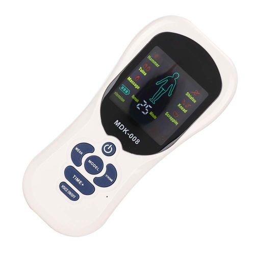 Stimulateur Musculaire Multifonction A Double Sortie, Appareil De Massage Usb Pour Acupuncture Et Physiotherapie (Blanc)