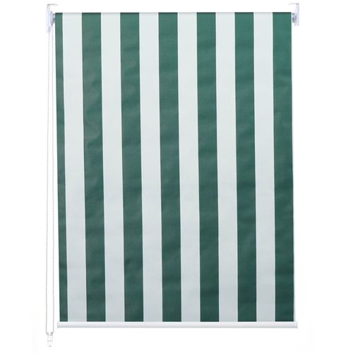 Store  Enrouleur Pour Fentres, Hwc-D52, Avec Chane, Avec Perage, Isolation, Opaque, 120 X 160   Vert/Blanc
