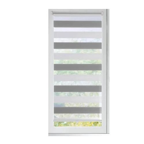Store De Fenetre Store Store J/N Automatique 50x150 Gris En Polyester