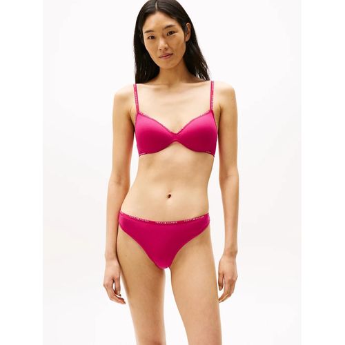 String  Motif Logo Thong/Vivacious Pink - M