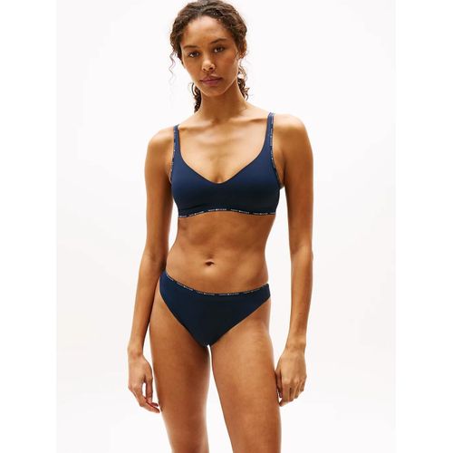 String Sans Couture  Ceinture Motif Logo Thong/Dark Blue - L