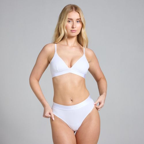 String Taille Mi-Haute Mp Pour Femmes (Lot De 3)  Blanc - L