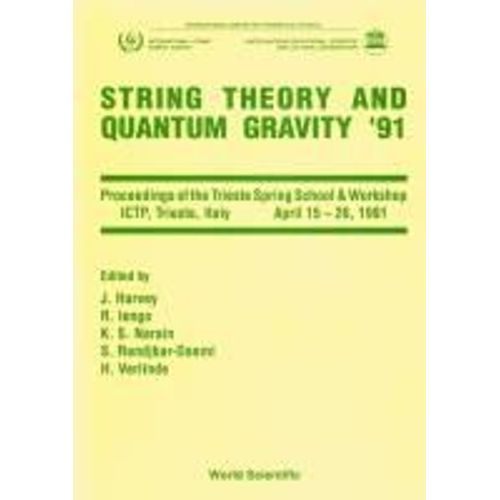 String Theory And Quantum Gravity '91 - Proceedings Of The Trieste Spring School And Workshop    Format Reli 