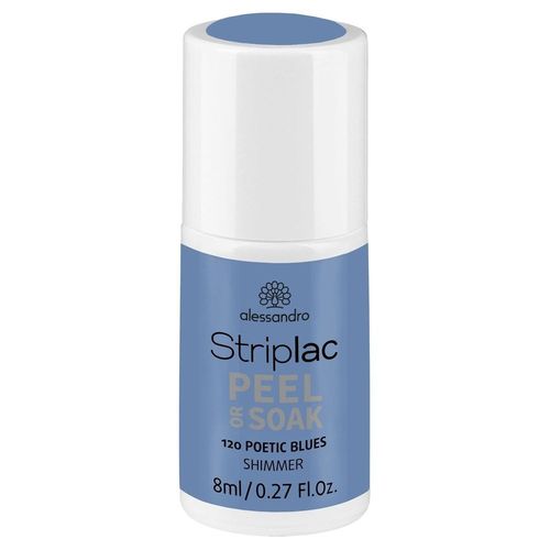 Striplac Peel Or Soak Poetic Blues 8 Ml - Alessandro - Vernis Semi-Permanent Led Longue Tenue Striplac Peel Or Soak