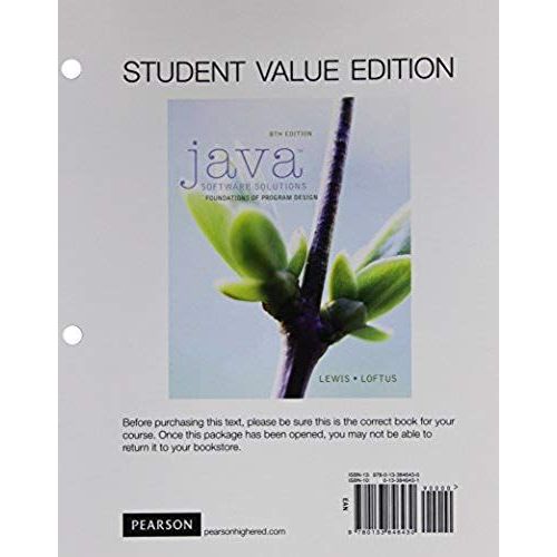 Java Software Solutions, Student Value Edition   de lewis john 