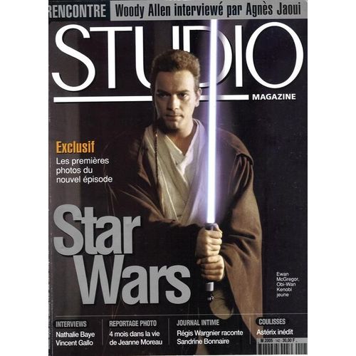 Studio  N 142 : Star Wars 12p/Marceau 8p/6p:Wargnier-Bonnaire/4p:Amalric-Balibar;Jobs;Allen-Jaoui;Asterix/Depardieu 3p/ 2p:Chan;Nolte;Viard;Le Bihan;Gallo/1p:Sarandon;De Niro;Theron;Weaver;Barrymore